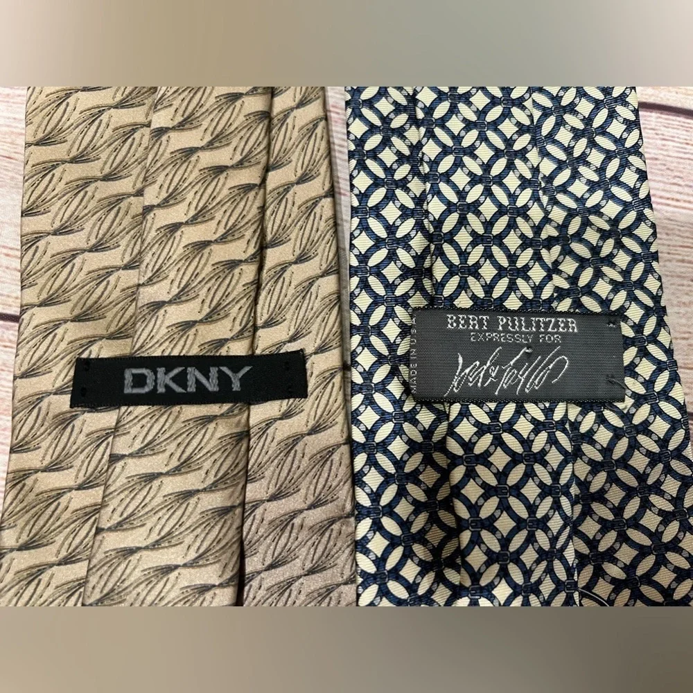 DKNY And Bret Pulitzer for Lord and Taylor Two Men’s Neck Ties
